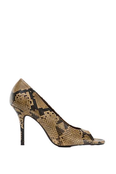 SCHUH MIT ANIMALPRINT UND OFFENER SPITZE - Mehrfarbig von Zara - Bild 0