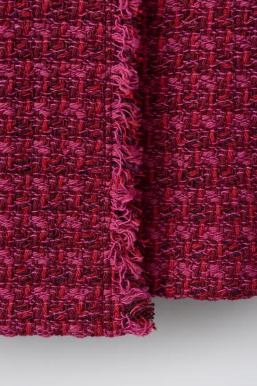 BERMUDA SKORT WITH FRAYED TEXTURE - Pink by Zara - Image 3