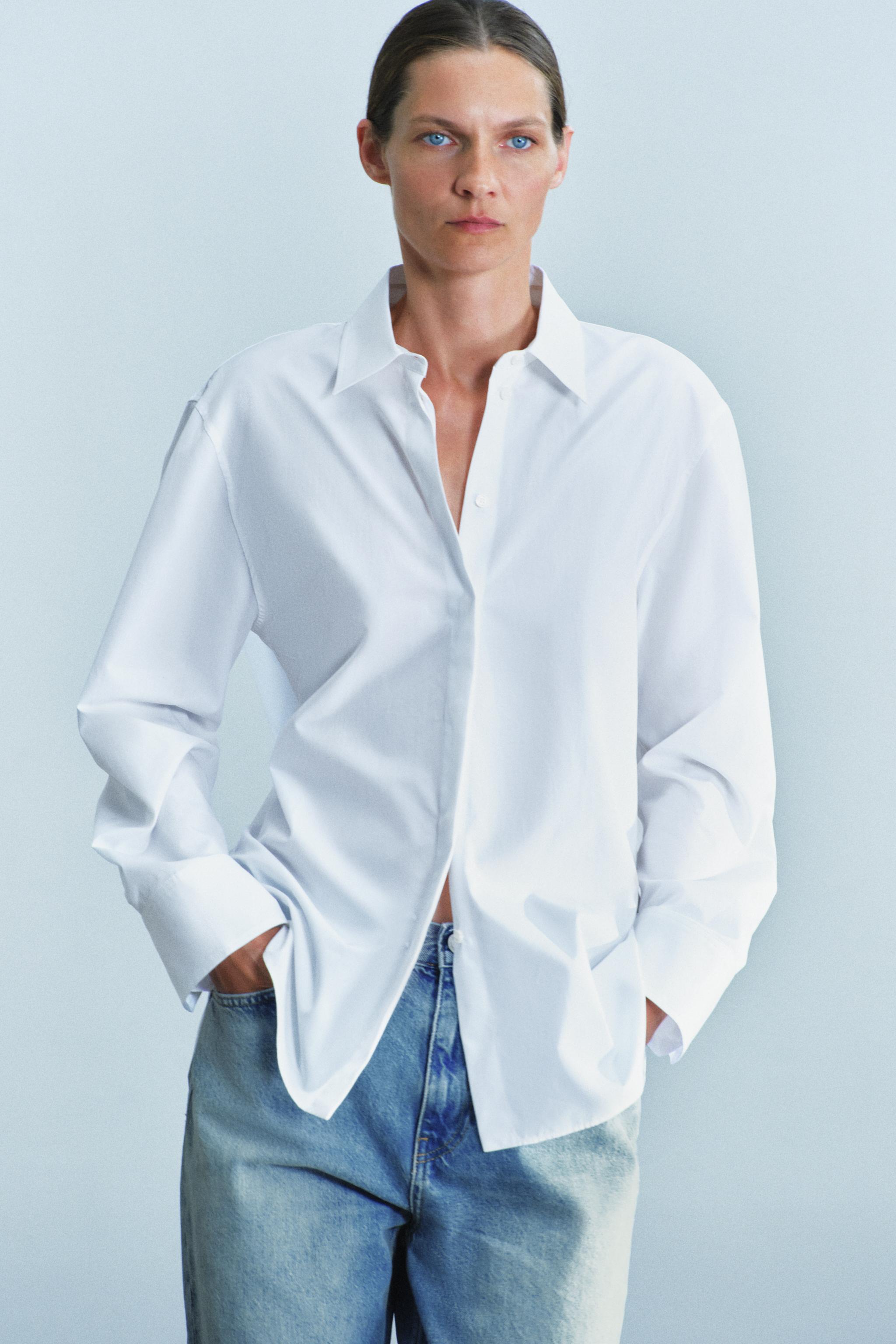 CHEMISE UNIE EN POPELINE ZW COLLECTION