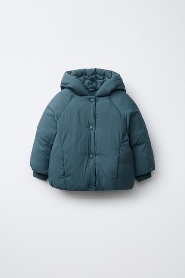 جاكيت مبطن WATER REPELLENT - أزرق الخاص بـ Zara