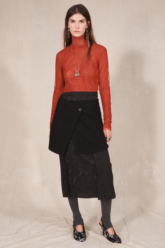 LIMITED EDITION LACE TOP - Red by Zara - Image 0