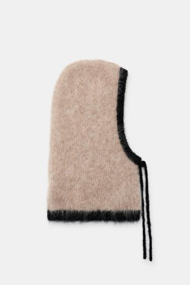 Zara ALPACA SKI COLLECTION BALACLAVA - Ecru