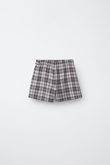 CHECK BERMUDA SKORT - Pink by Zara - Image 1