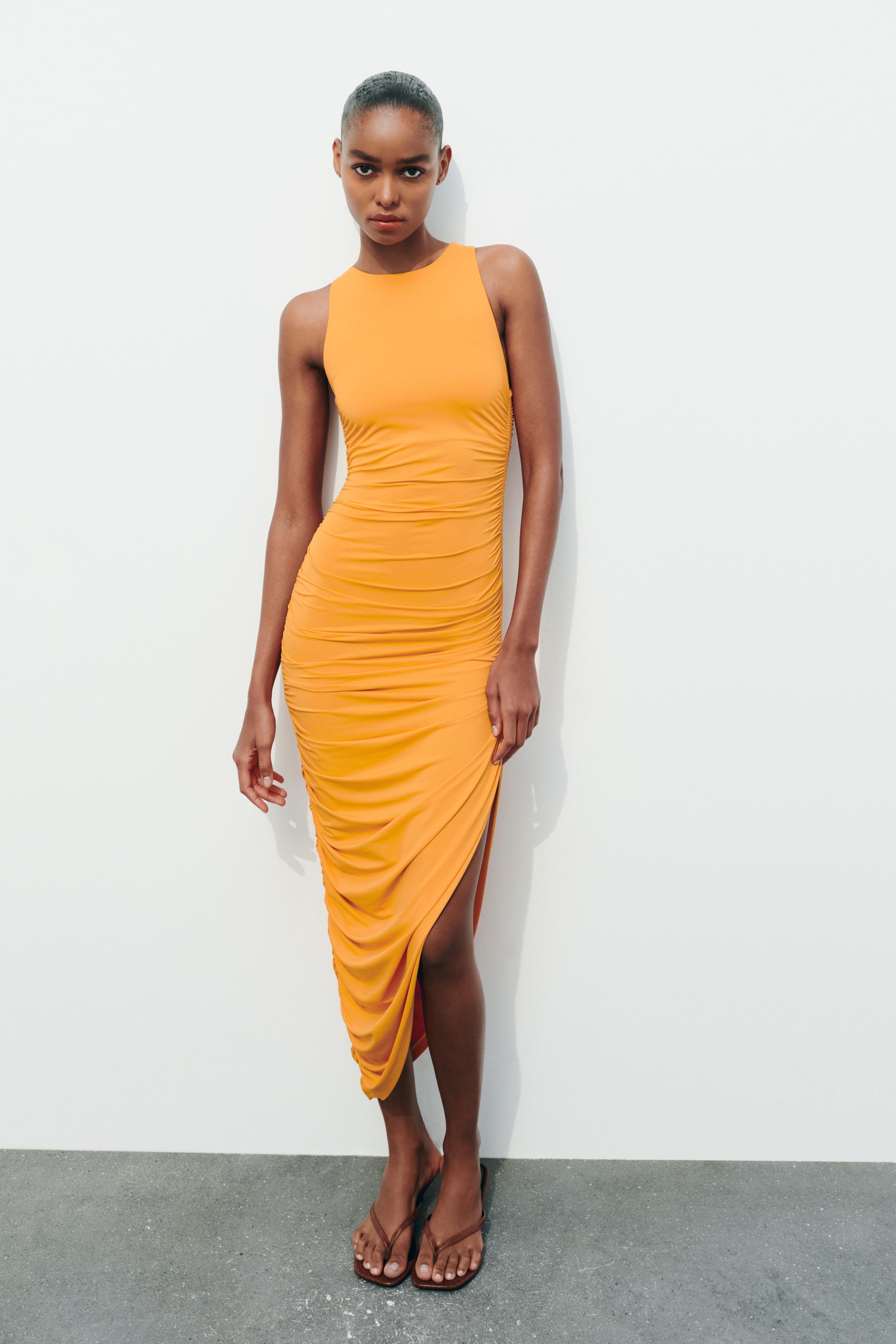 Orange Sheath Dress