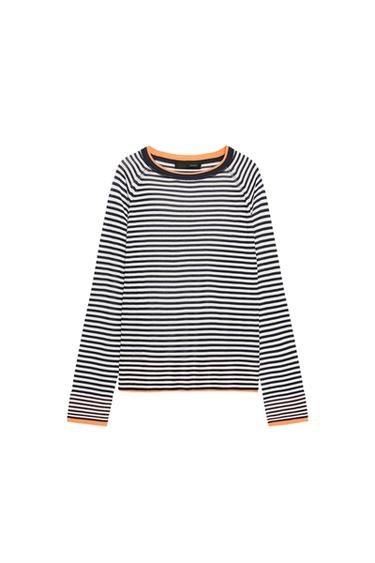 DOUBLE KNIT JUMPER - striped by Zara
