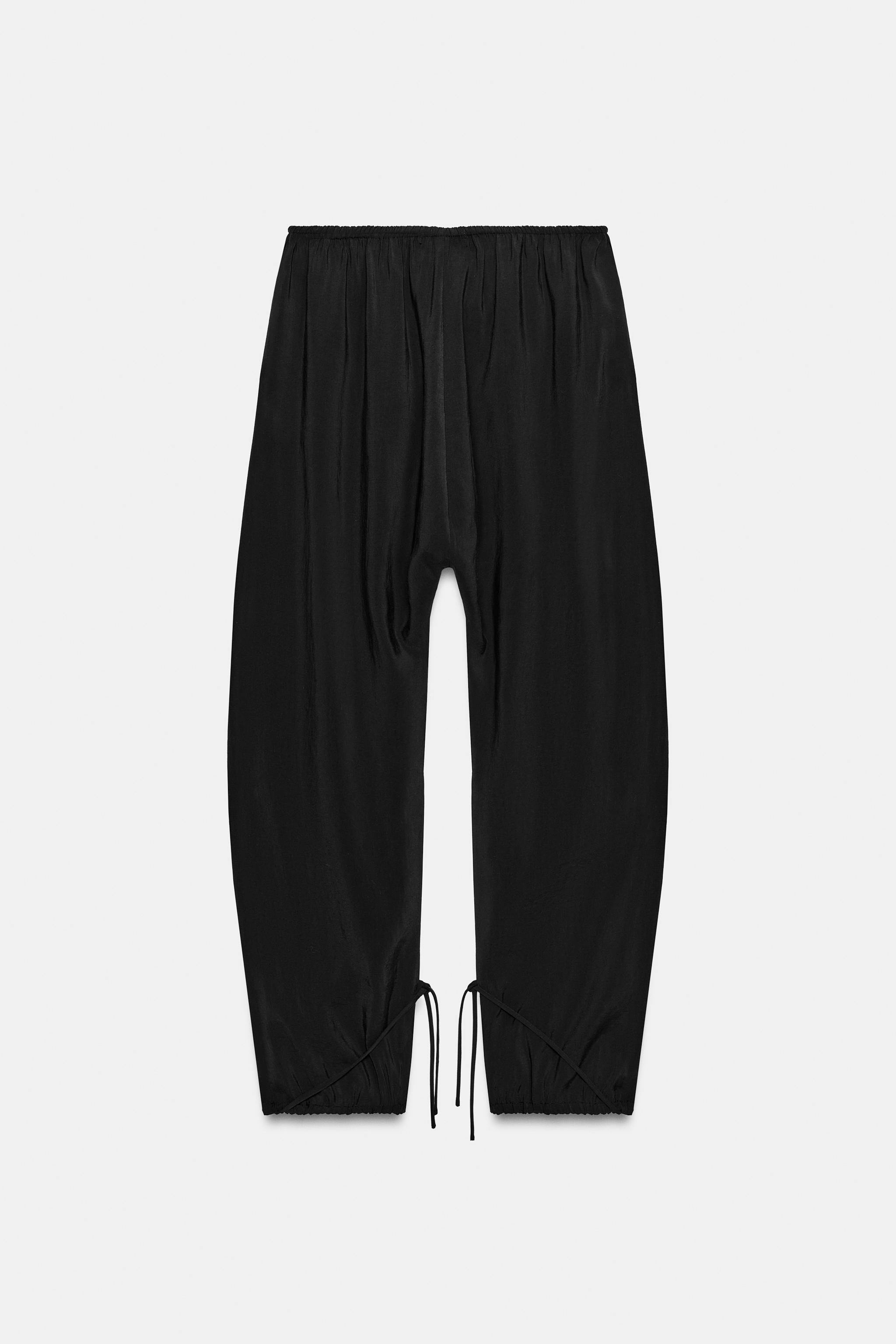 PANTALON FLUIDE BAGGY AVEC NŒUDS