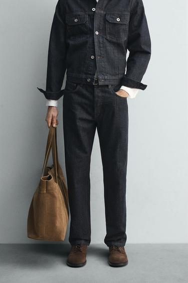 リミテッドエディション ストレートフィットデニムパンツブルーZaraのリミテッドエディション ストレートフィットデニムパンツ - ブルー 