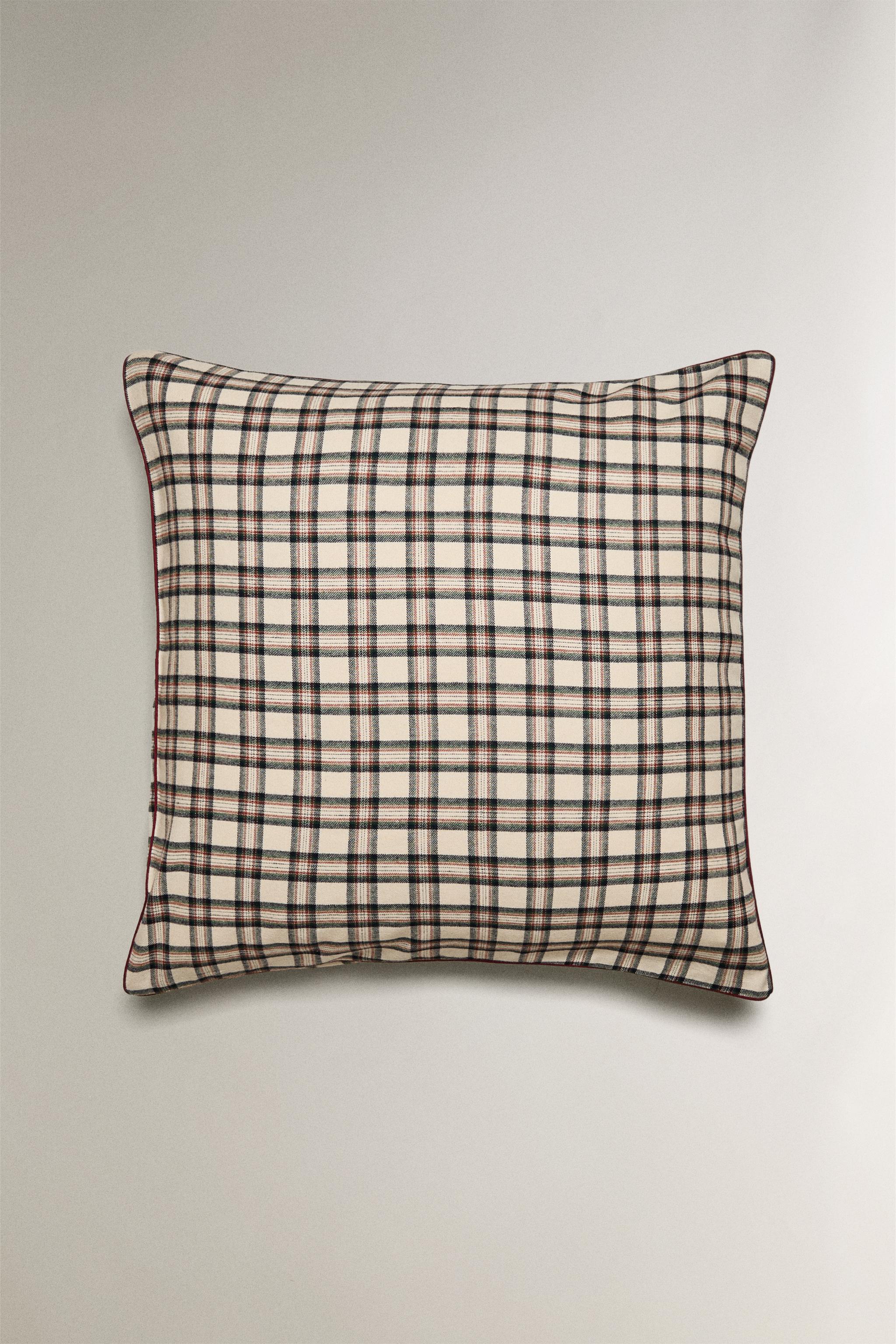 CHILDREN’S CHECK FLANNEL CHRISTMAS PILLOWCASE