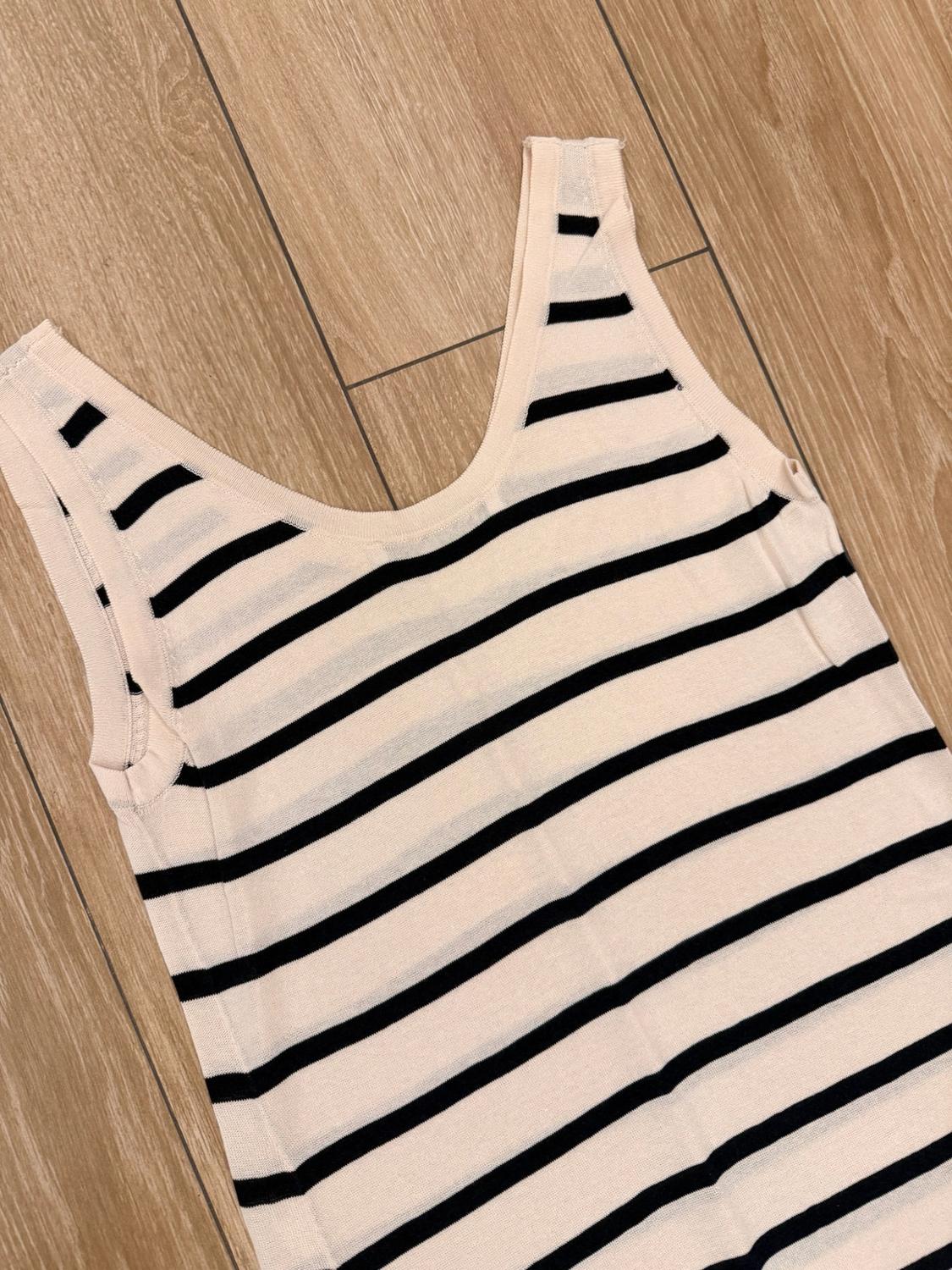 LONG KNIT STRIPED DRESS - Image 4