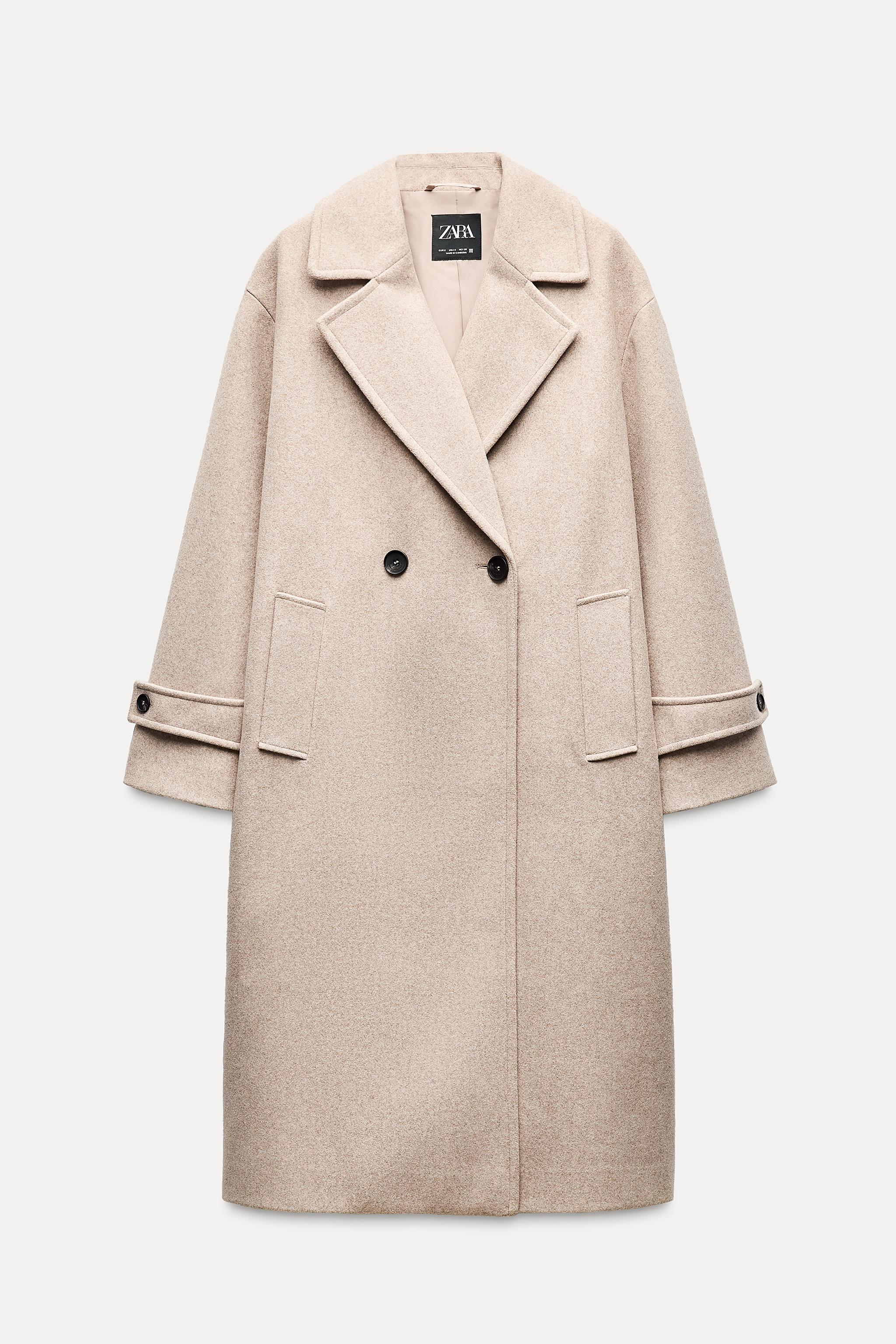 Coat beige zara online