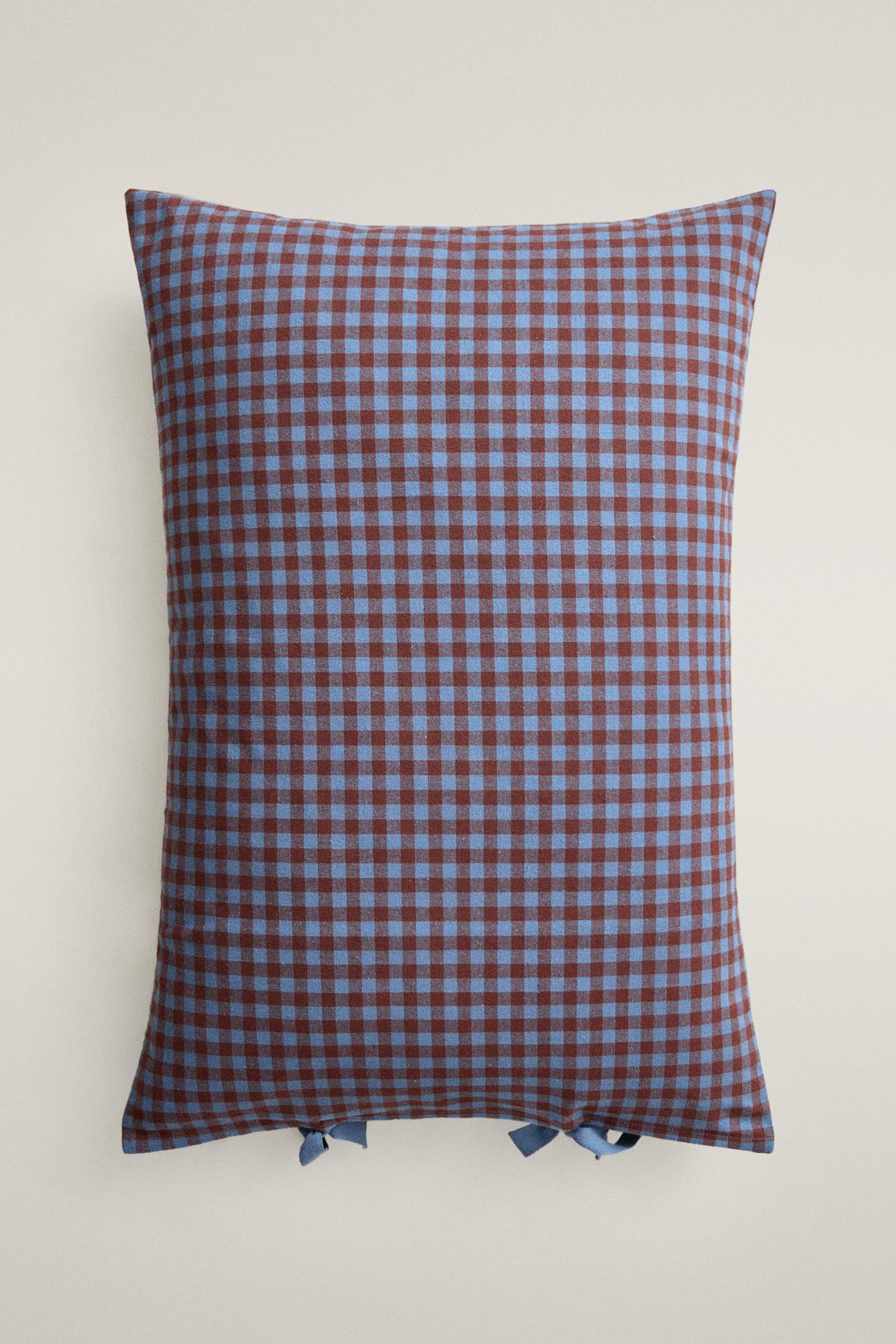 TAIE D’OREILLER ENFANT COTON FLANELLE RÉVERSIBLE