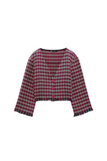 TEXTURED FRAYED TOP