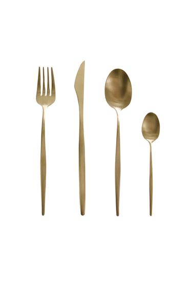 4-PIECE CUTLERY SET WITH THIN HANDLE - Cava by Zara