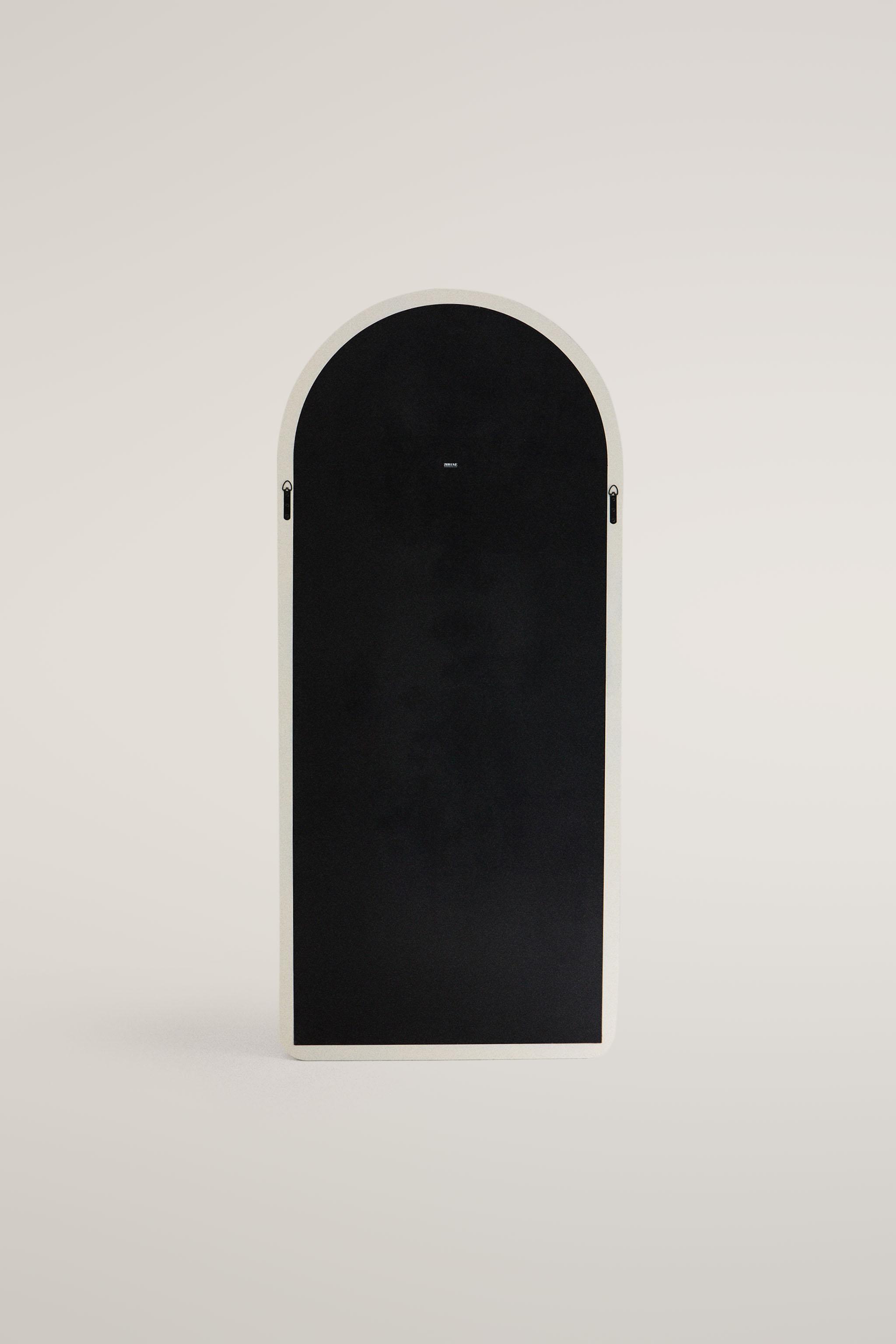 WOODEN ARCHED FULL LENGTH MIRROR
