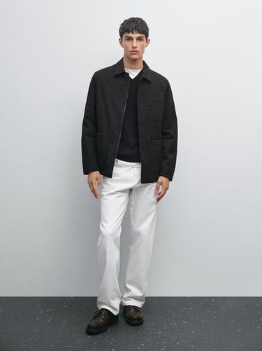 Zara Water-repellent technical jacket - Black - Image 0