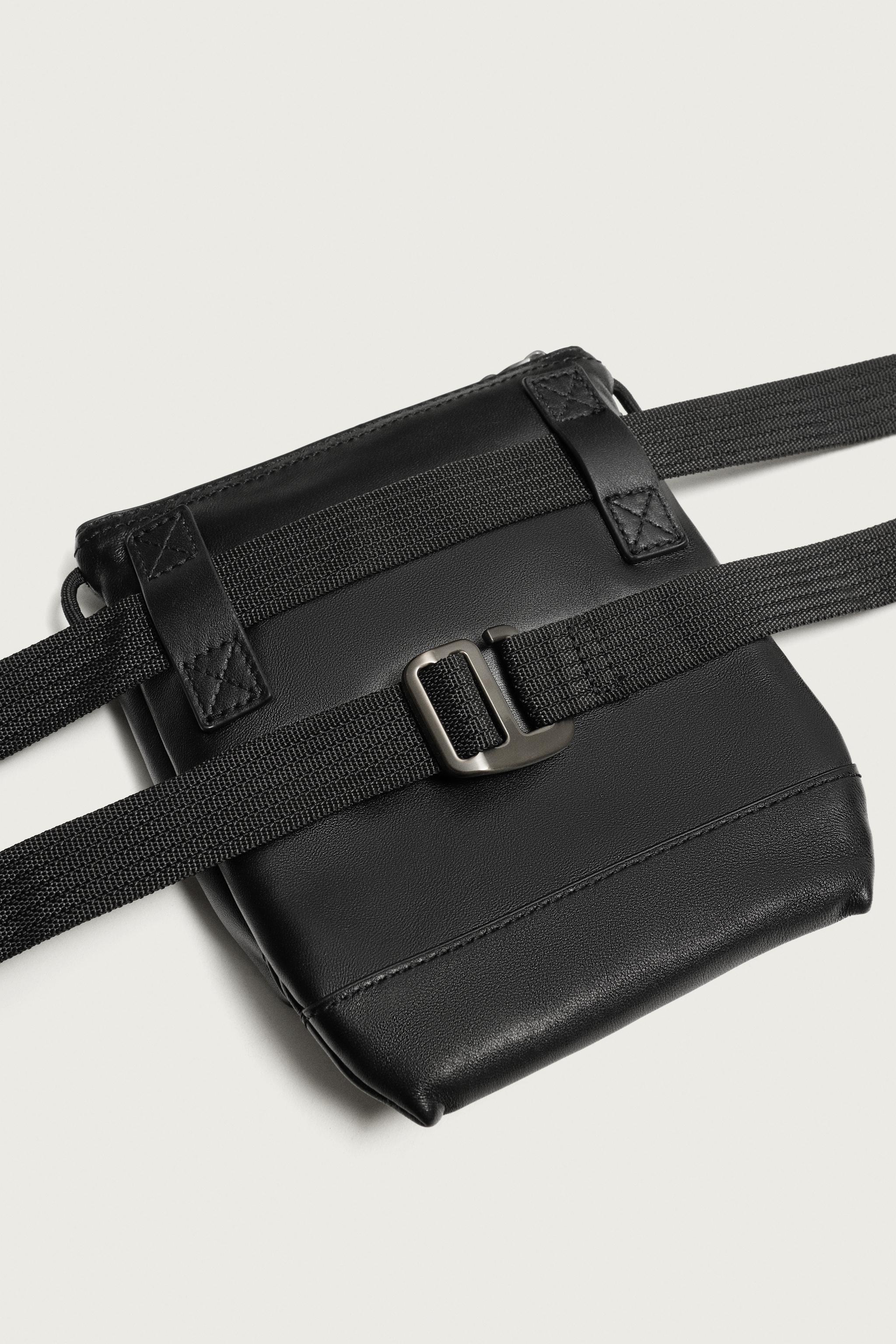 AARON LEVINE X ZARA LEATHER CROSSBODY BAG