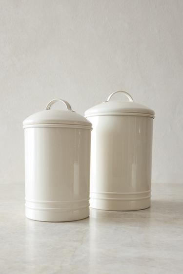 POT CYLINDRIQUE MÉTAL LAQUÉ - Crème de Zara - Image 5