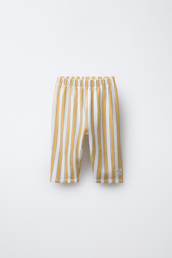 STRIPED BAGGY TROUSERS
