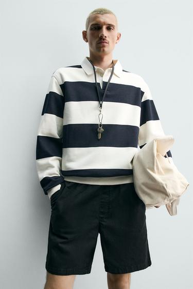 BERMUDA TWILL RELAXED FIT - Noir de Zara - Image 4