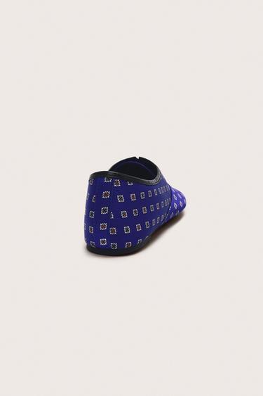 DERBYS IMPRIMÉES LIMITED EDITION - Bleu roi de Zara - Image 3
