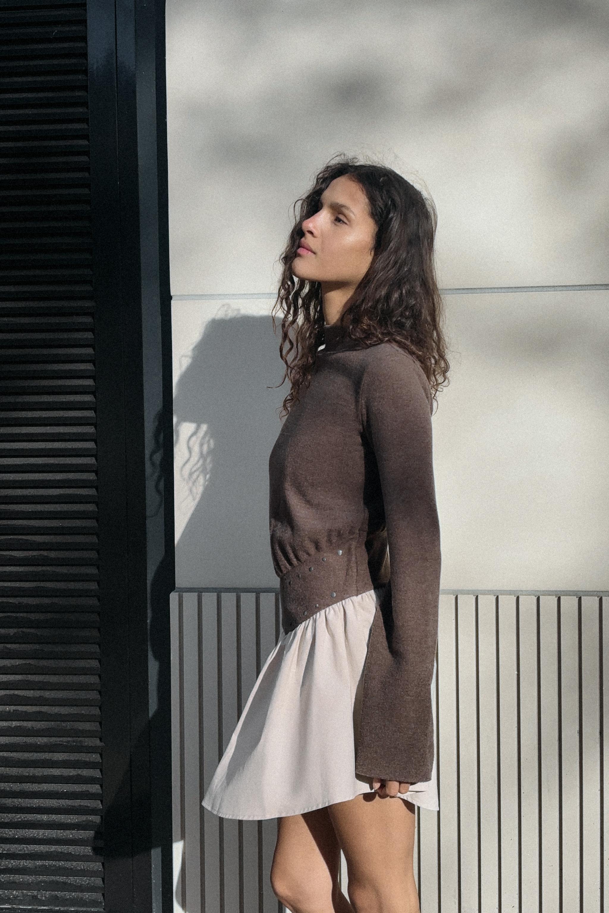 ROBE BIMATIÈRE À CLOUS