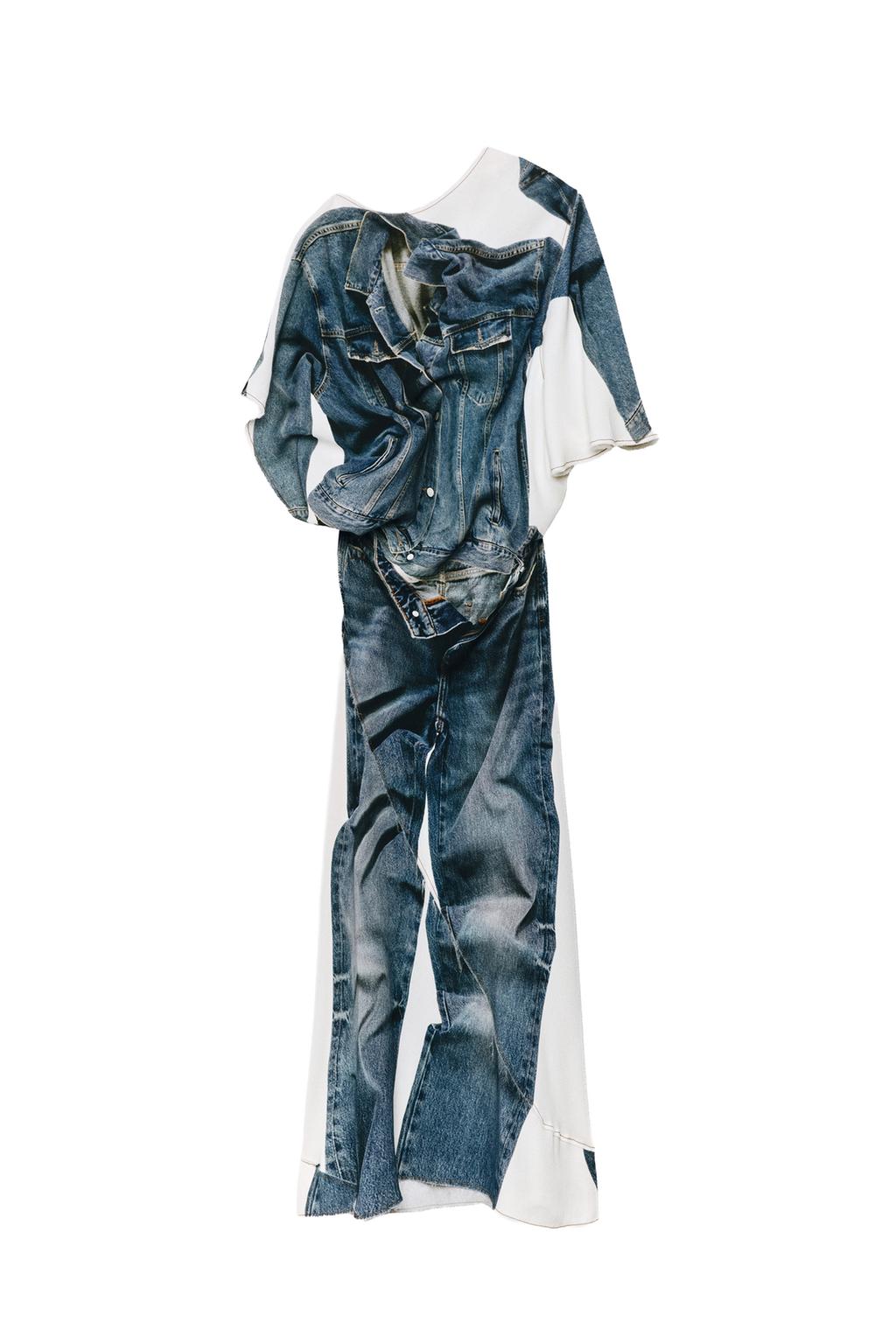 LIMITED EDITION DENIM PRINT DRESS - image 3