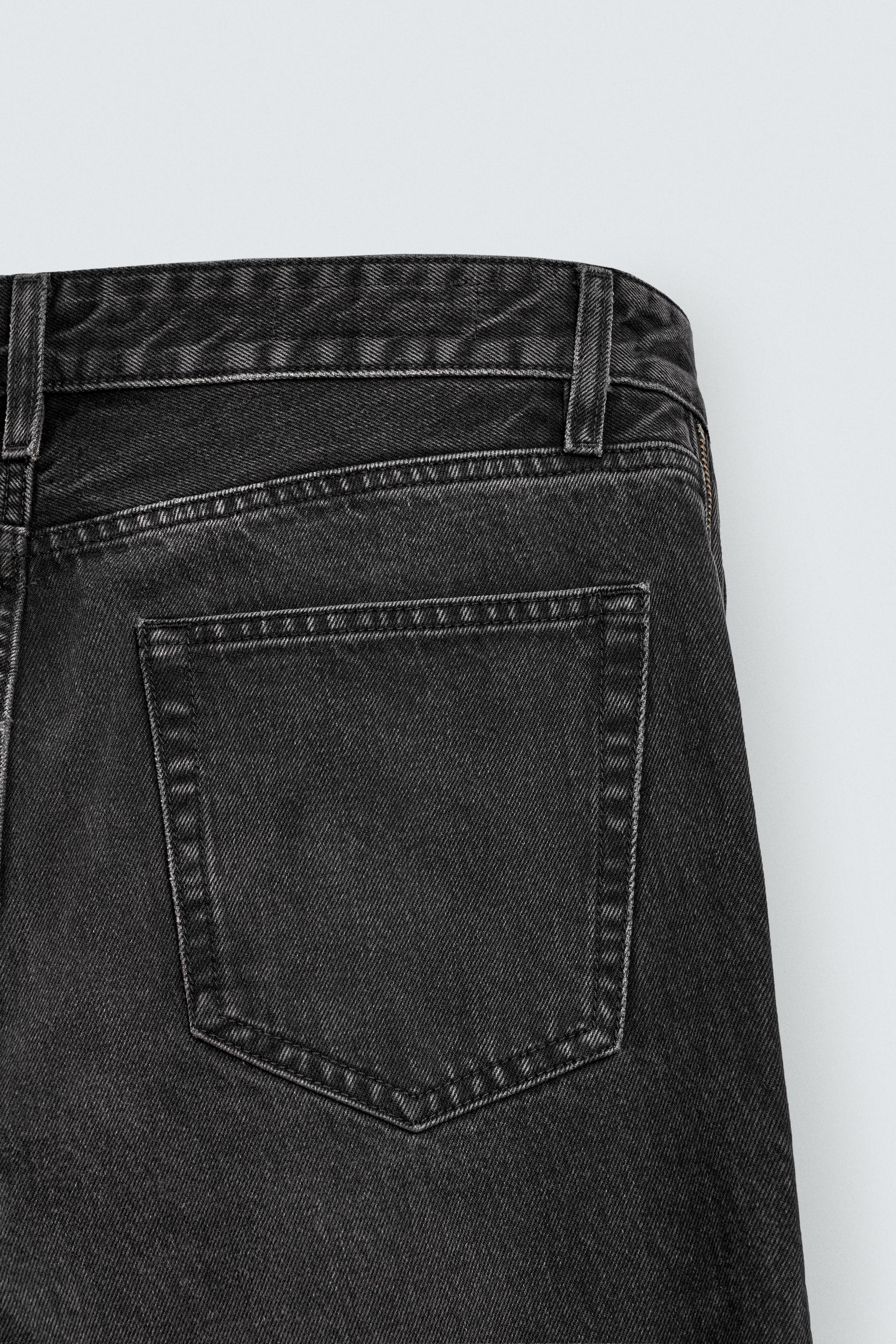 FLARE FIT ZIPPER JEANS