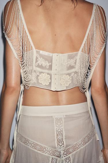 ENSEMBLE TOP BRODÉ ET JUPE ASSORTIE - 000 de Zara - Image 2