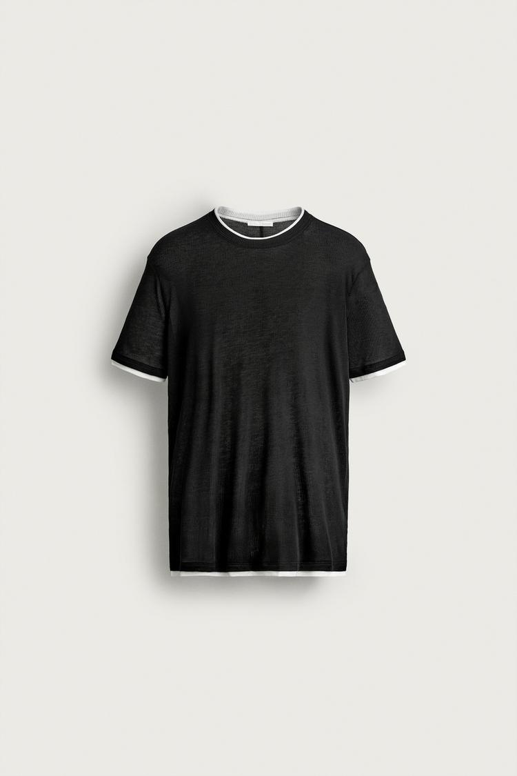 CONTRAST RELAXED FIT T-SHIRT