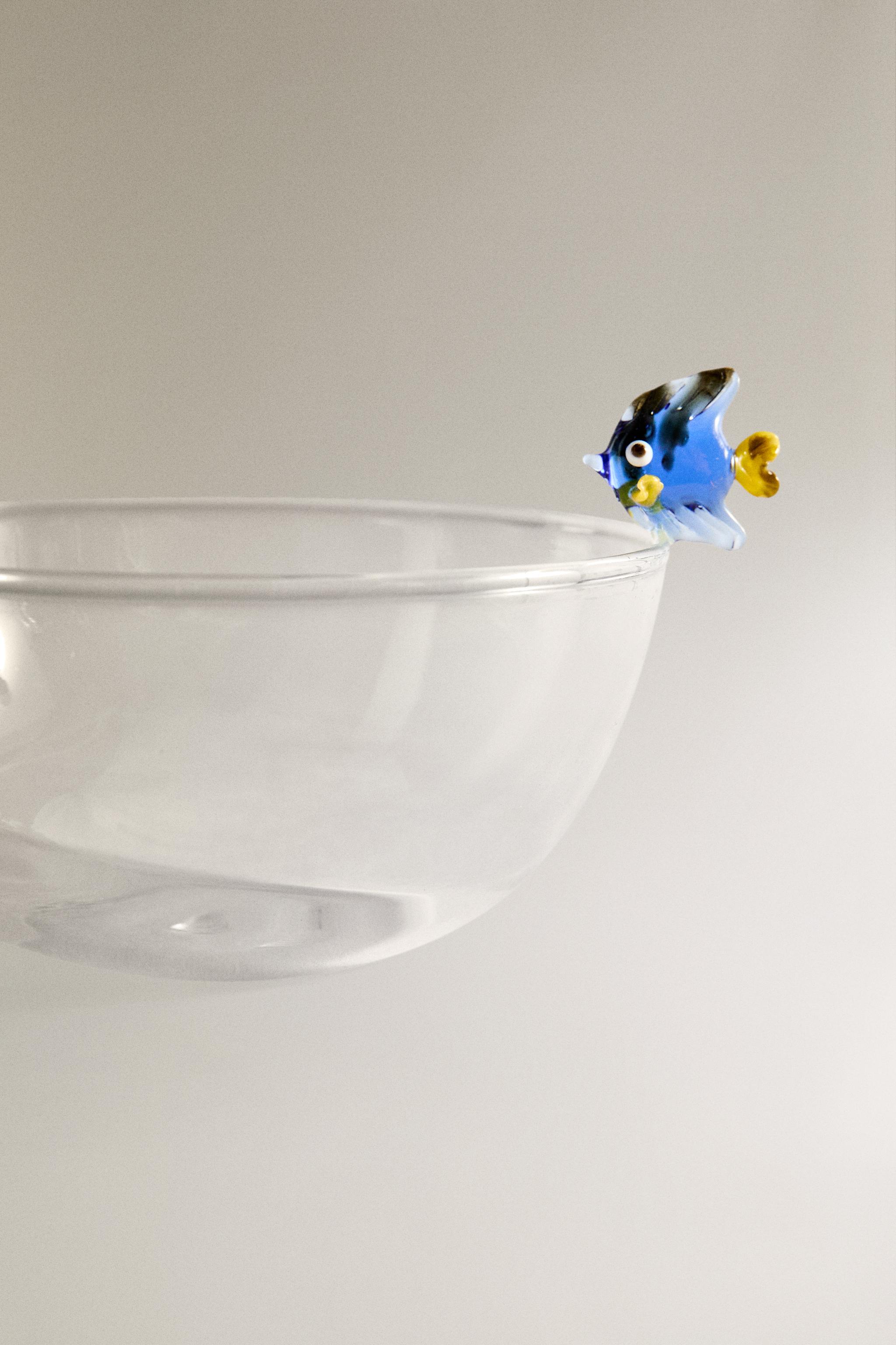 潮工房　小西潮氏　Glass bowl 32cm 潮工房 小西潮氏 Glass bowl 32cm Koushi Blue 8.25