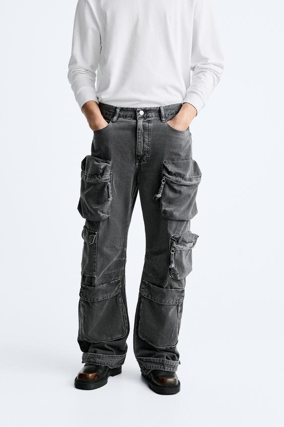 Buy Corduroy Cut & Sew Semi Stacked Cargo Pant Men's Jeans & Pants
