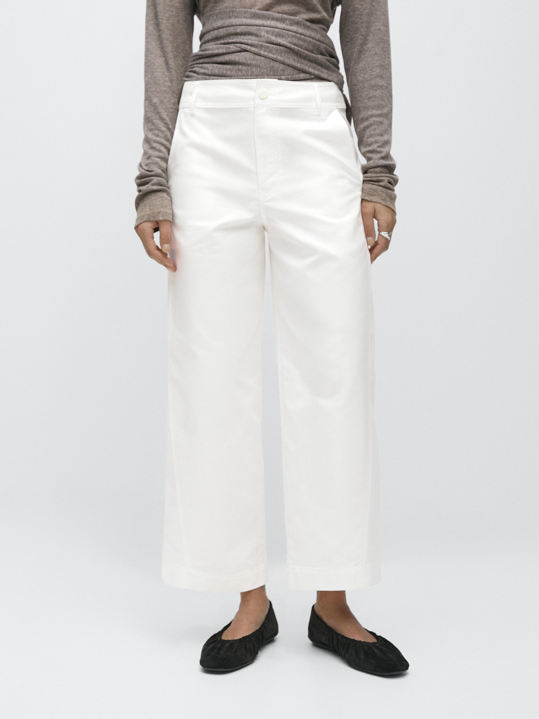 Pantalon barrel fit taille haute