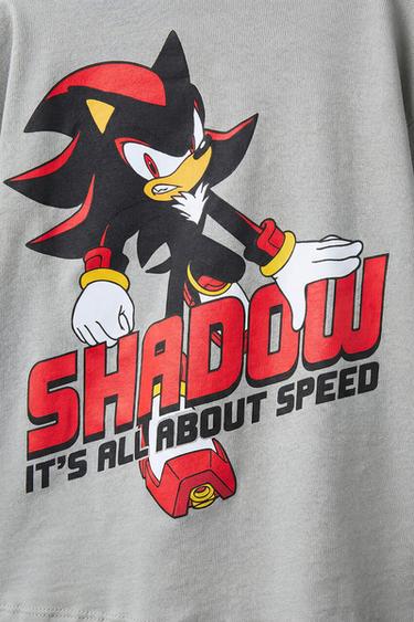 SONIC AND SHADOW © SEGA T-SHIRT - Grey by Zara - Image 3