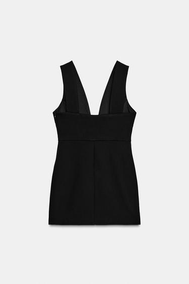 ROBE COURTE NŒUD BIJOU - Noir de Zara - Image 7