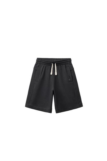 BERMUDASHORTS MED MÆRKE - koksgrå fra Zara