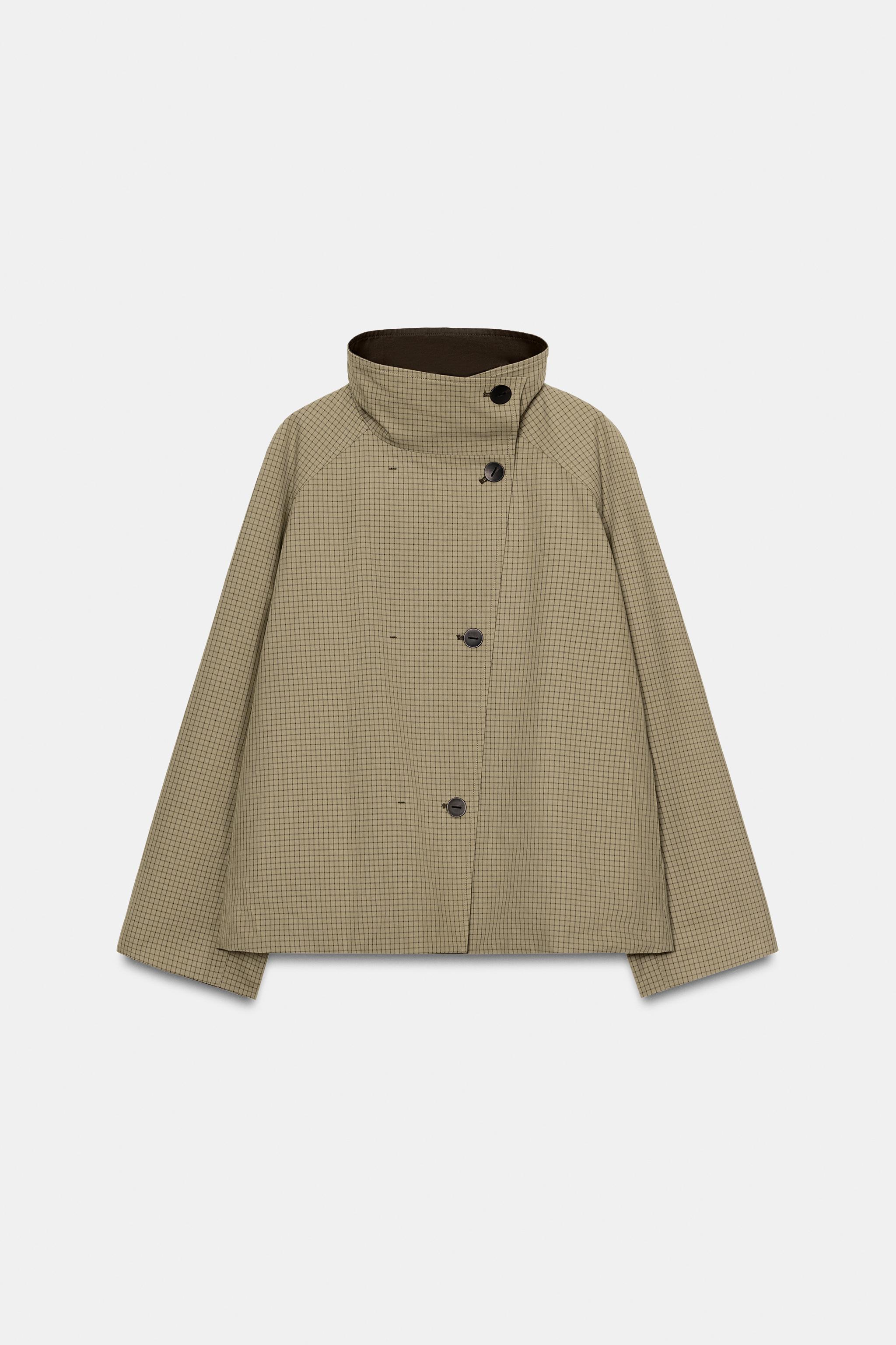 ZARAリバーシブルチェック柄ジャケット ZARA］リバーシブルチェック柄ジャケット (ZARA/フリースジャケット