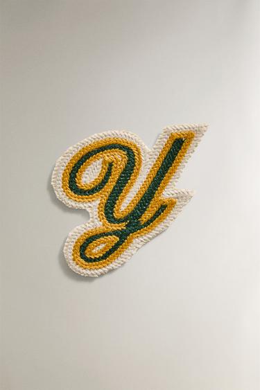 Zara COTTON LETTER Y PATCH - Multicolored - Image 0