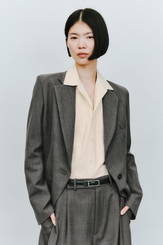 グレーブレザー – レディース | ZARA 日本