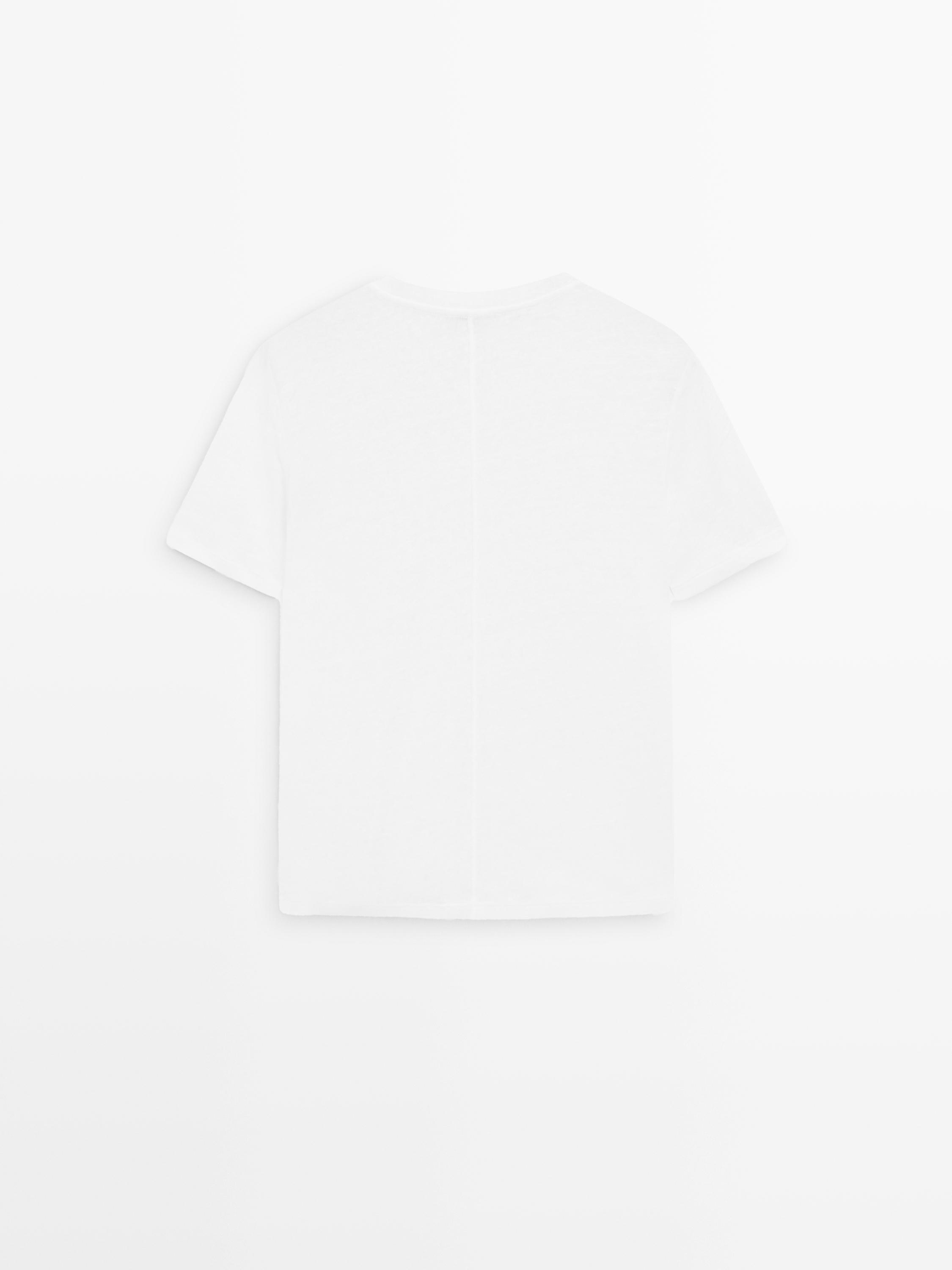 T-shirt manches courtes lin