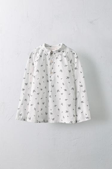 6-10 ANS/ CHEMISE EN POPELINE FLEURS ÉDITION LIMITÉE - Imprimée de Zara - Image 0