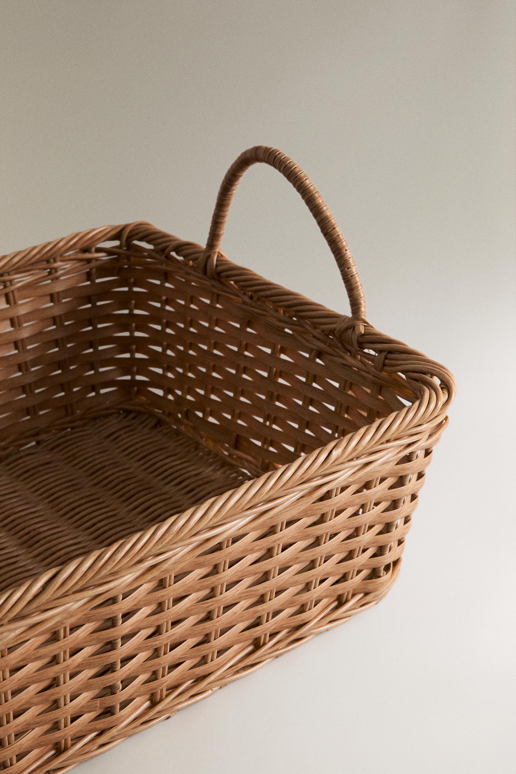 IRONING BASKET — Light beige