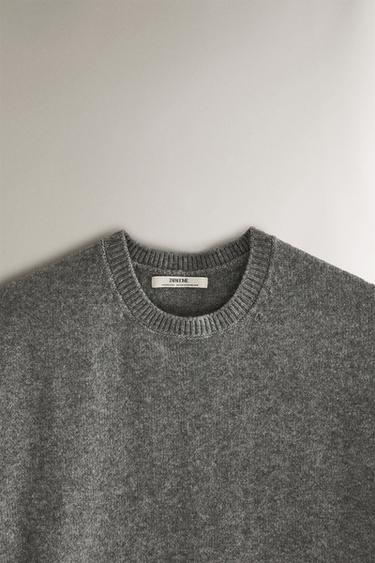 KNIT SWEATER - Grey by Zara - Image 1