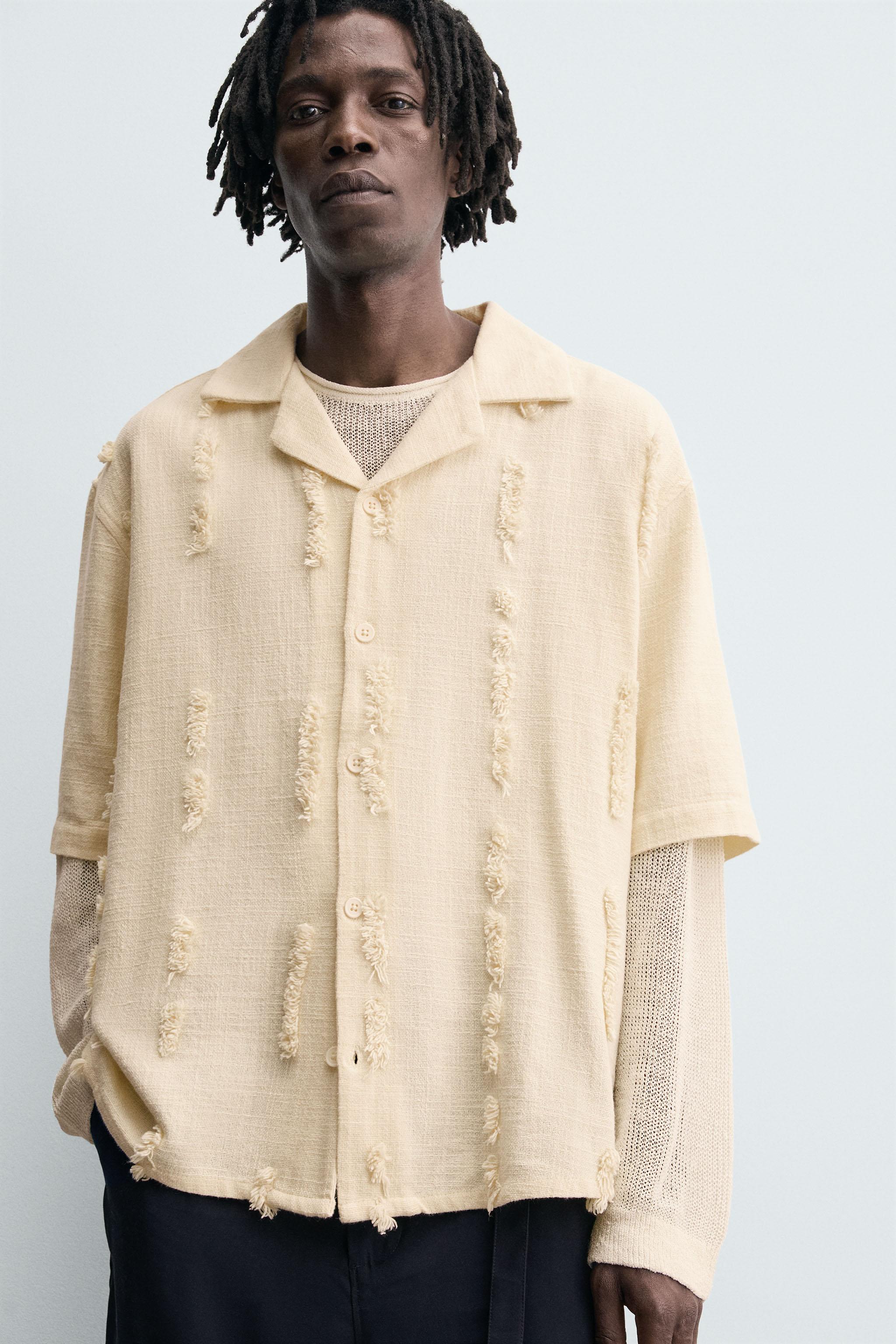 CHEMISE BRODERIES EN RELIEF