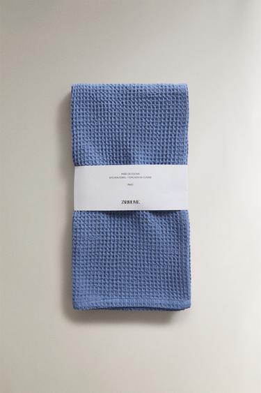 TORCHON CUISINE WAFFLE - Bleu de Zara - Image 3