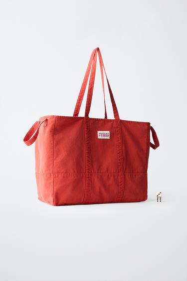 SAC TOTE BAG PUKAS SURF - Rouge de Zara - Image 5