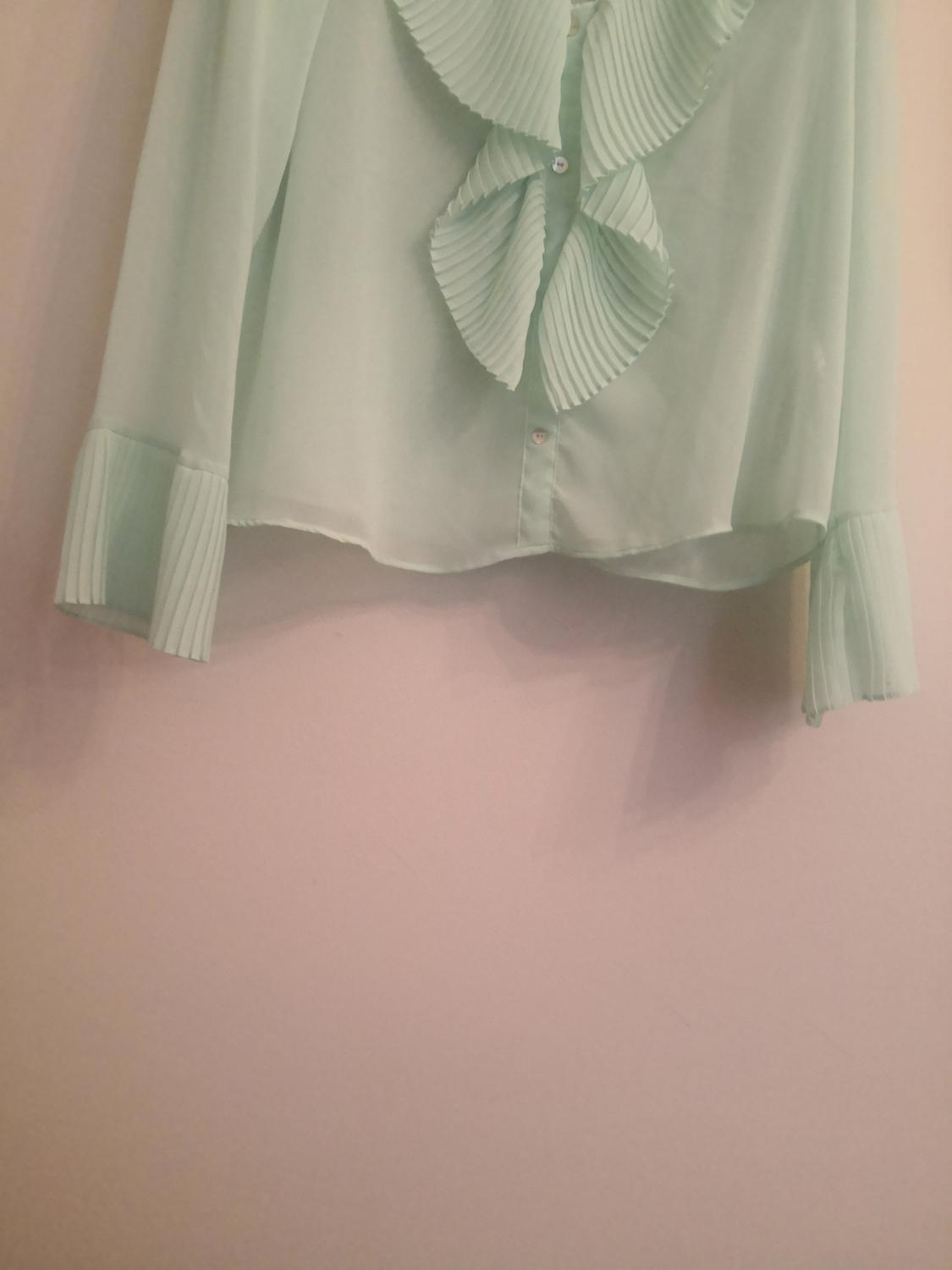 COMBINED RUFFLED BLOUSE - Image 2