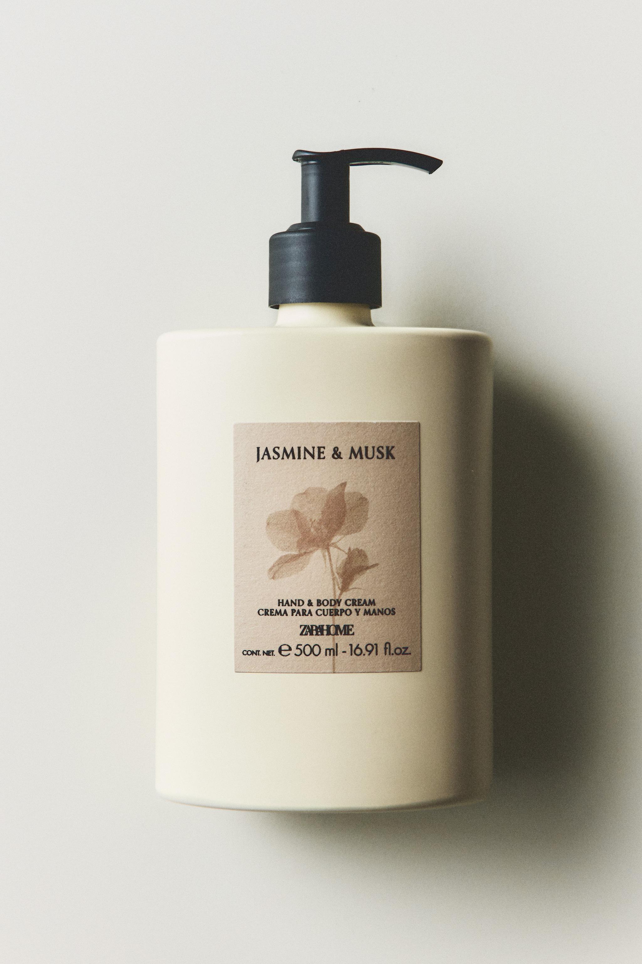 500 ML) JASMINE & MUSK HAND AND BODY CREAM - Light yellow | ZARA