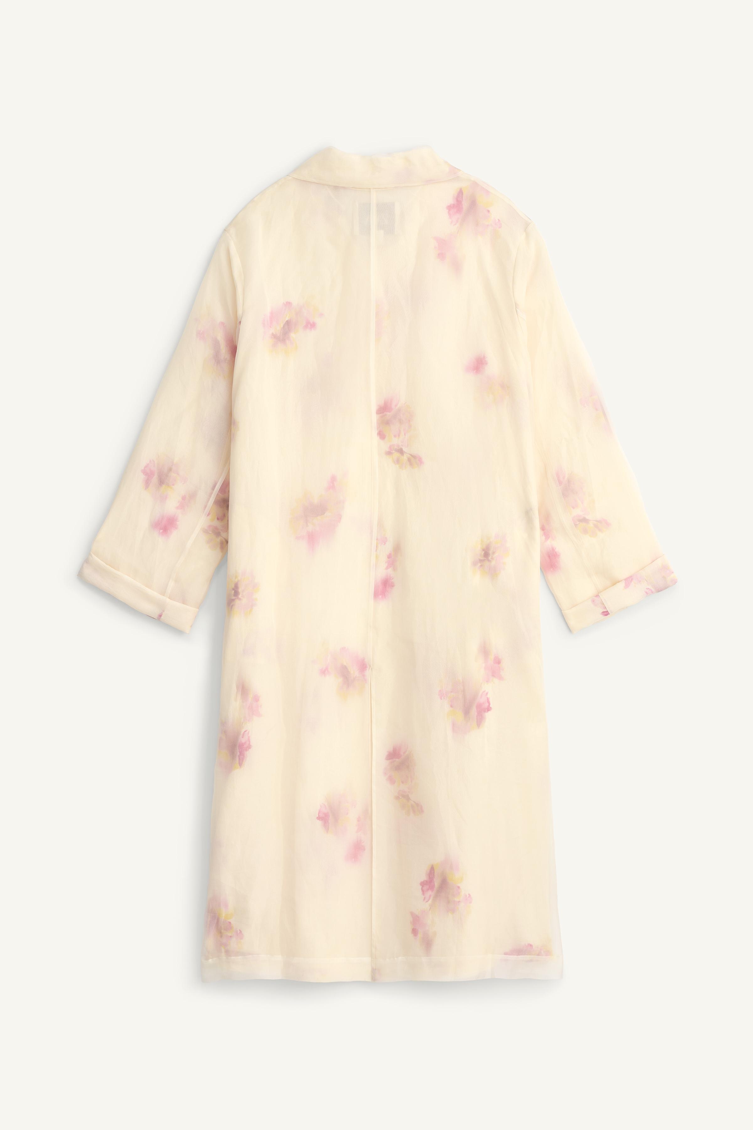 LIMITED EDITION PRINTED SILK FROCK COAT