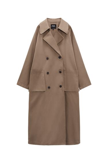 WATER REPELLENT OVERSIZED TRENCH COAT