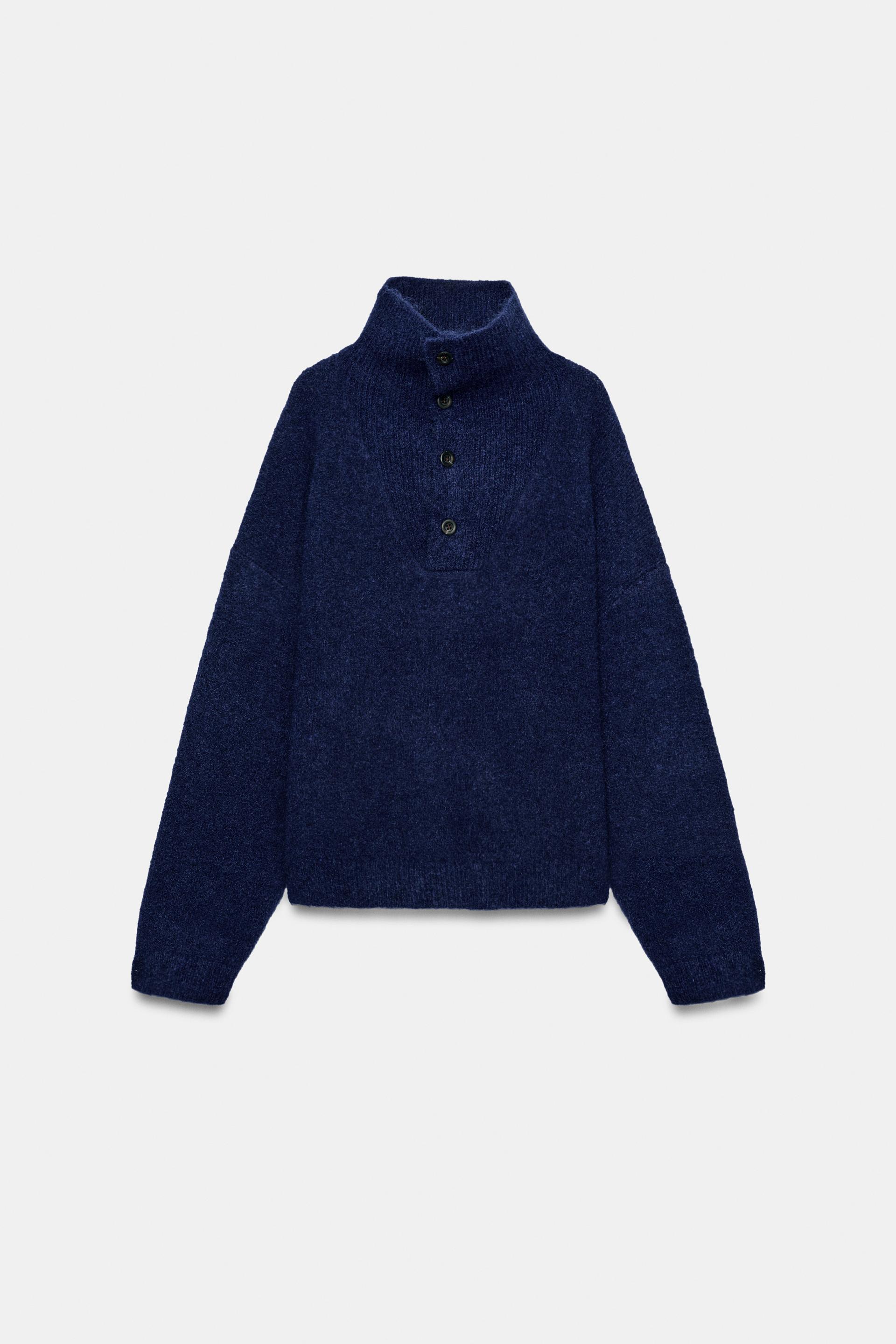 Buttoned Knit Jumper
